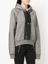 Thumbnail for your product : DSQUARED2 ruffle-trimmed hoodie