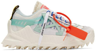 Off-White Off White White and Blue Odsy-1000 Sneakers