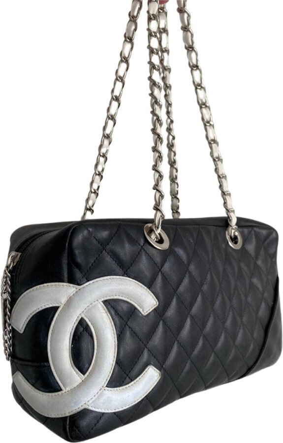 chanel small quilted bag leather