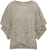 Thumbnail for your product : IRO Yoder Layered Melange Cotton-blend Jersey T-shirt
