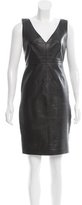 Thumbnail for your product : Robert Rodriguez Leather Sleeveless Dress