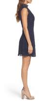 Thumbnail for your product : BB Dakota Embroidered Mesh Fit & Flare Dress