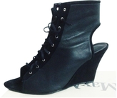 Thumbnail for your product : Acne 19657 ACNE Black Leather Sandals