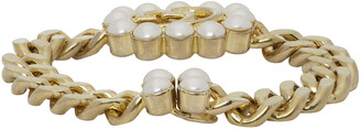 Gucci Gold Pearl Double G Bracelet
