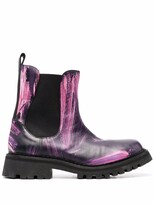 Thumbnail for your product : Moschino abstract-print Chelsea boots