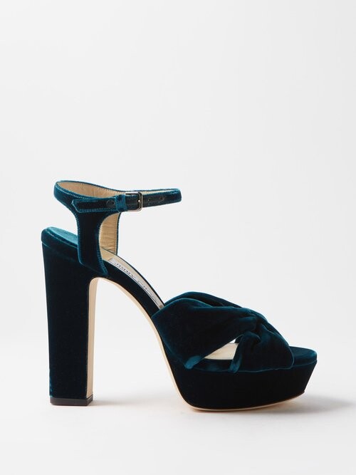 Velvet Platform Sandals | Shop The Largest Collection | ShopStyle