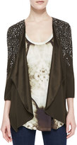 Thumbnail for your product : Haute Hippie Flame Embellished Drape Jacket