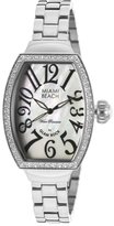 Thumbnail for your product : Glam Rock Women's Miami Beach Art Deco White MOP Dial White Crystal Stainless Steel