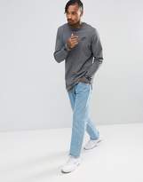 Thumbnail for your product : Nike Long Sleeve Cuff Logo T-Shirt In Grey 888422-071