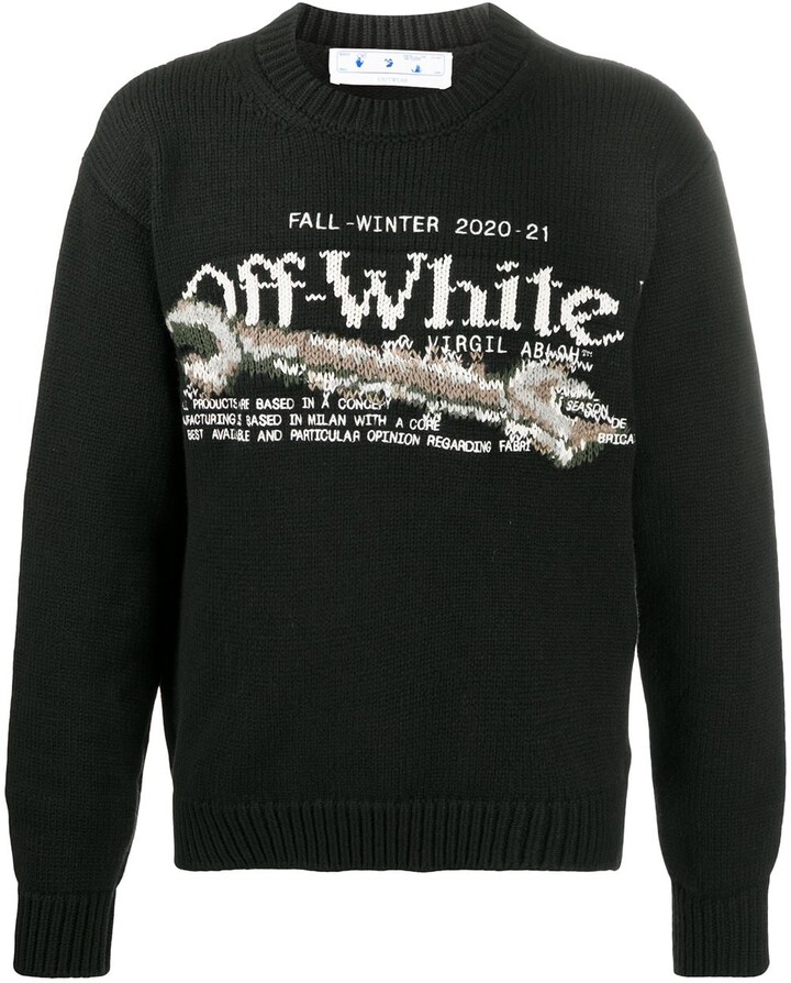 Off-White Pascal Tool crew-neck jumper - ShopStyle