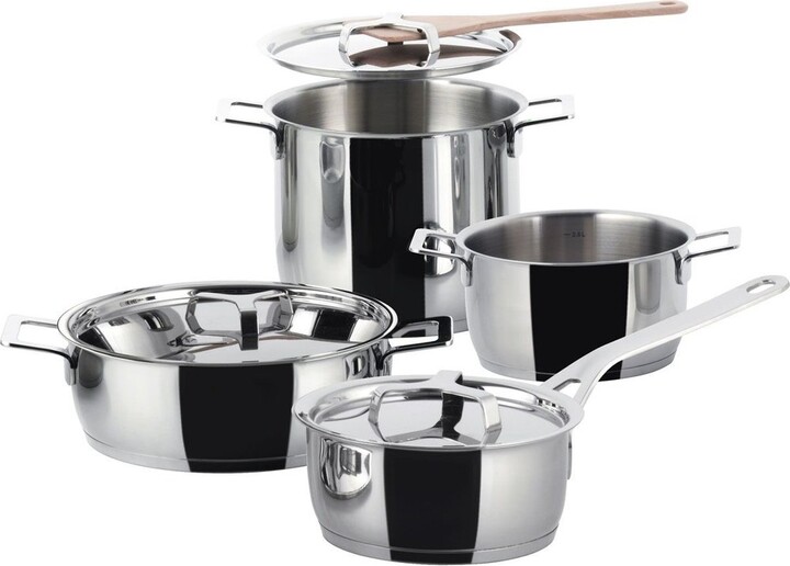 Alessi Pack Of 7 Pots And Pans
