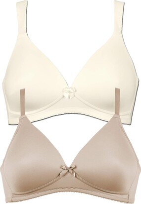 Naturana Pack of 2 Non-Wired Padded Bras 5166/5266 Light Beige A 40 Ivory