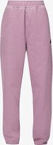 Thumbnail for your product : Stussy Womens Orchid 8 Ball Brand-embroidered Relaxed-fit Cotton-blend Jogging Bottoms