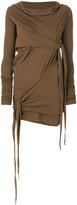 Thumbnail for your product : Rick Owens cowl neck tie top
