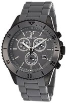 Thumbnail for your product : Swiss Legend Luminoso Chronograph Two-Tone Bracelet Grey Dial Black IP Steel Case