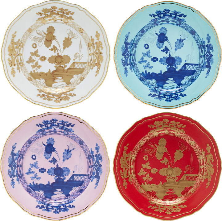 of-Four Oriente Italiano Dessert Plates1735
