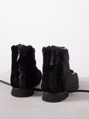 Hereu Armenta Shearling And Leather Ankle Boots - ShopStyle