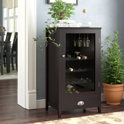 Darby Home Co Bangor Bar with Wine Storage