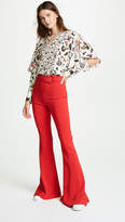 Thumbnail for your product : Jason Wu Grey Floral Ruffle Sleeve Top