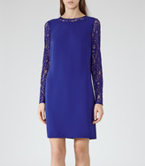 Thumbnail for your product : Reiss Cersei LACE SLEEVE SHIFT DRESS