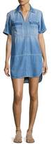 Thumbnail for your product : 7 For All Mankind Short-Sleeve Popover Denim Dress, Indigo