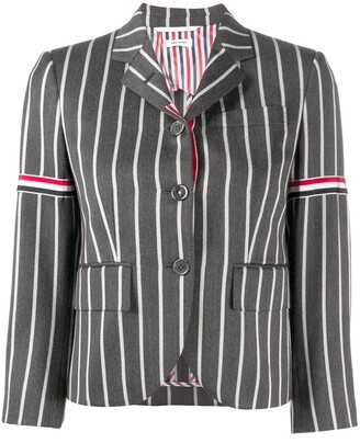 Thom Browne RWB-detail striped blazer