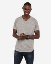 Thumbnail for your product : Express Burnout Short Sleeve V-Neck Baseball T-Shirt