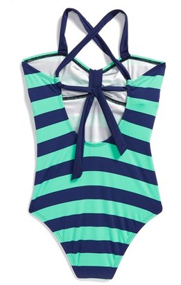Splendid 'Marcel' Stripe One-Piece Swimsuit (Big Girls)