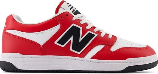 New Balance Adult 480 Sneakers M10.5/W12 Regular Team Red