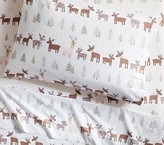 Thumbnail for your product : Pottery Barn Kids Winter Reindeer Percale Sheet Set