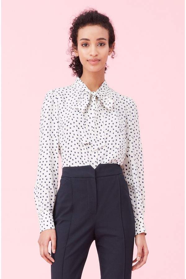 rebecca taylor blurry heart dress