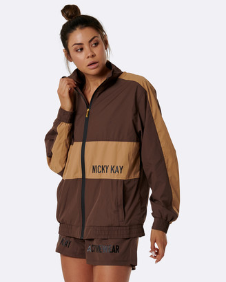 Nicky Kay Women's Brown Winter Coats - Kay Two Tone Jacket