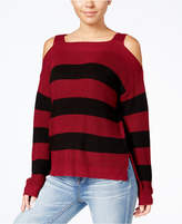 Thumbnail for your product : Hooked Up By It's Our Time Juniors' Cold-Shoulder Sweater