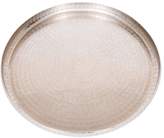 Thumbnail for your product : Round Antique Nickel Trays Set/2