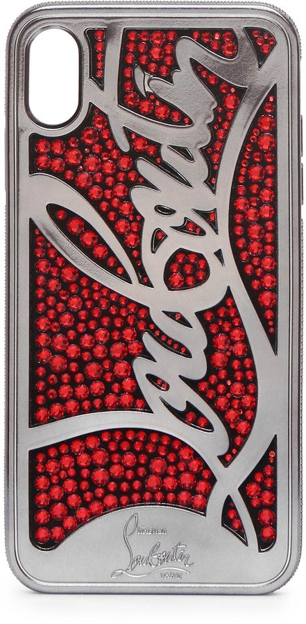 Christian Louboutin Ricky Strass Logo XS MAX iPhone case - ShopStyle Tech  Accessories