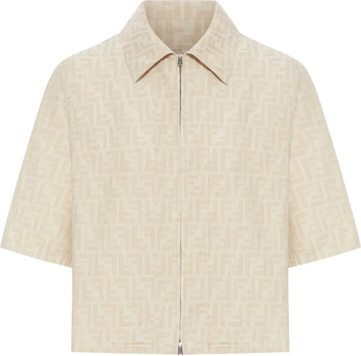 Fendi FF logo chambray jacket