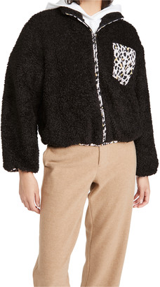 Plush Cheetah Fleece Jacket