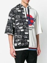 Thumbnail for your product : Dolce & Gabbana Mis-Matched Short-Sleeve Hoodie