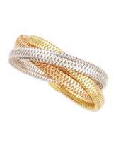Thumbnail for your product : Roberto Coin Primavera 9.5mm 18k Mixed Gold Bracelet