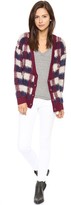 Thumbnail for your product : J.O.A. Checked Feather Yarn Cardigan