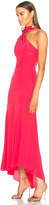 Thumbnail for your product : Nicholas Tie Neck Maxi Dress in Hot Coral | FWRD