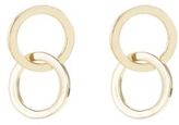 Thumbnail for your product : Lord & Taylor 18 Kt Gold Over Sterling Silver Interlocking Hoop Stud Earrings