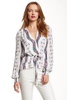 Thumbnail for your product : Marchesa Silk Wrap Blouse