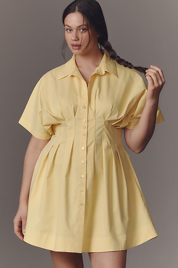 The Tobie Mini Shirt Dress by Exquise