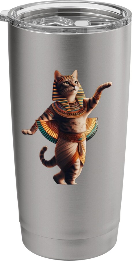Egyptian Trend The Viral Animation Memes 2025 Egyptian Cat Dance The Viral Animation Memes 2025 Stainless Steel Insulated Tumbler