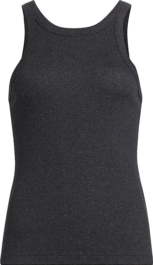 Totême Women's Curved Rib Tank Top - Black - Size Small