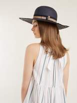 Thumbnail for your product : Maison Michel Alice Straw Hat - Womens - Navy