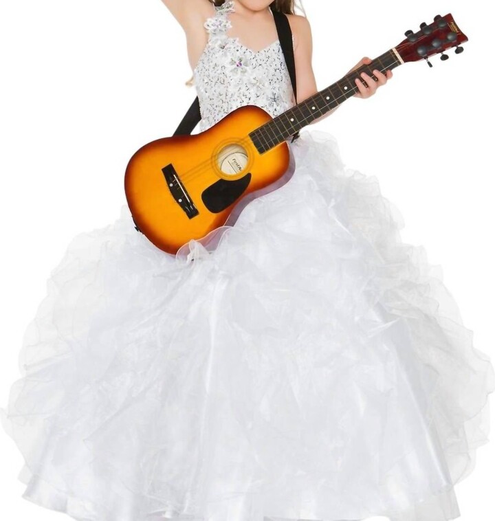 Girls Beaded Ruffled Gown In White/silver