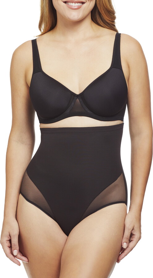 Girl Power by TC Intimates Women’s Moderate Control Sheer Shaping High Waist Brief Shapewear