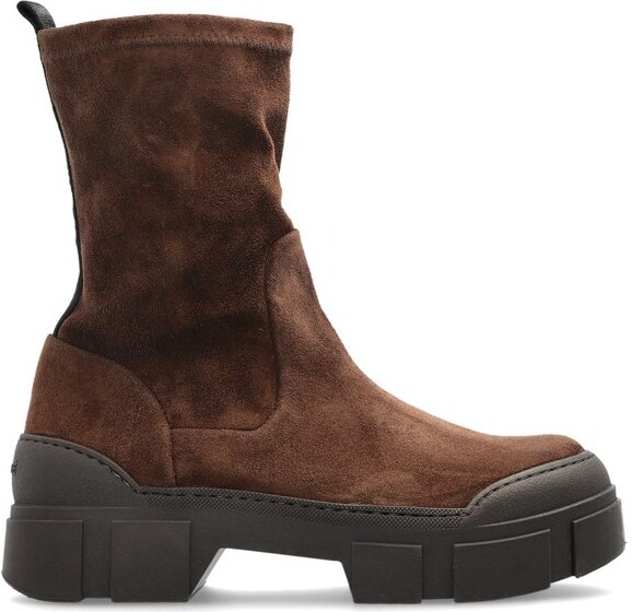 Vic Matié Suede Platform Ankle Boots